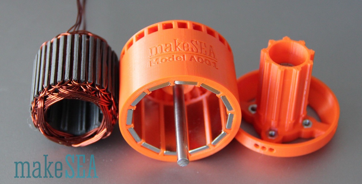 makeSEA 3D printable burshless motor